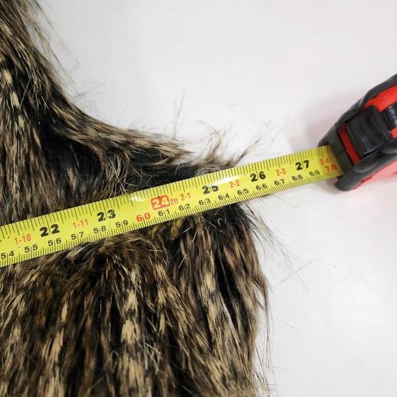 Regal Faux Fur Brown Vest w/ Hat Womens 2XL NWT - Picture 14 of 15